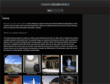 Tablet Screenshot of camaraoscuraworld.com